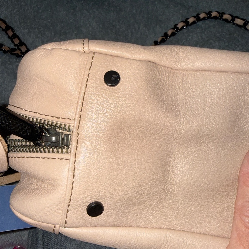 Rebecca Minkoff Tan Shoulder Bag with Chain Straps - Picture 6 of 10